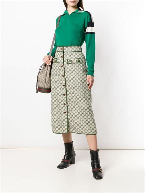 gucci kirta|farfetch gucci skirt.